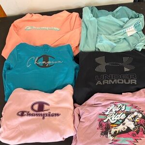 Champion and Underarmour Girls Logo Sweatshirt